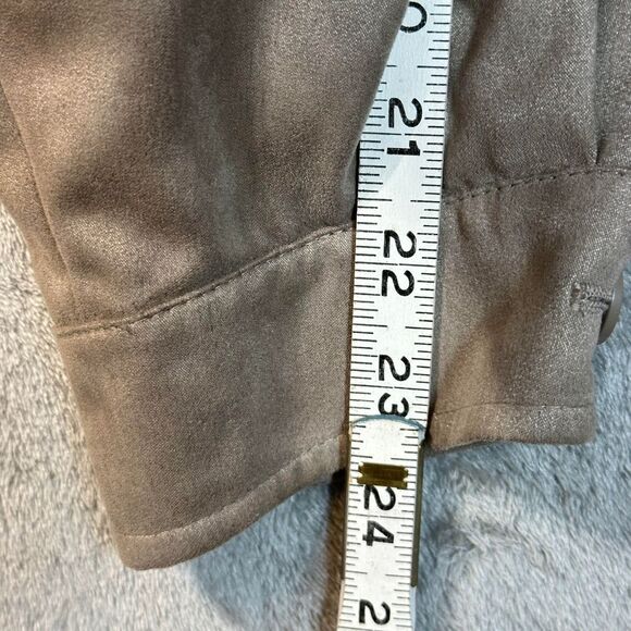 Millennium 2000 Men L Vintage Beige Bomber Jacket Retro Preppy Office Y2K Casual - Picture 8 of 13